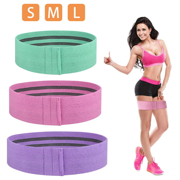 Fabric Resistance Bands Hip Circle Glutes Booty Butt Exercise Loop Set Women Men 